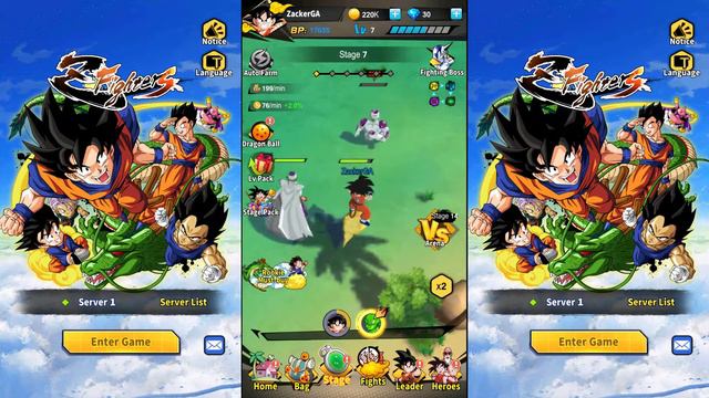 Elemental Fighters - Gameplay Android APK Dragon Ball RPG Game смотреть онлайн