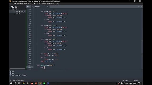 Python Tic Tac Toe Game Build - PyQt5 GUI смотреть онлайн