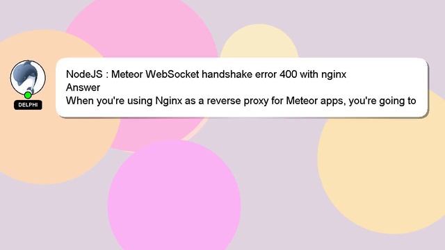 NodeJS : Meteor WebSocket handshake error 400 with nginx смотреть онлайн