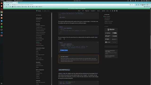 Reading the new VueJs.org docs LIVE! - Part 12 - Watchers смотреть онлайн