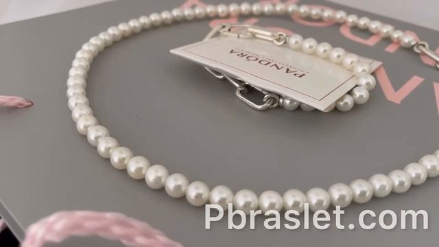 Комплект браслет и колье Pandora Me с жемчугом (599694C01,399658C01) смотреть онлайн