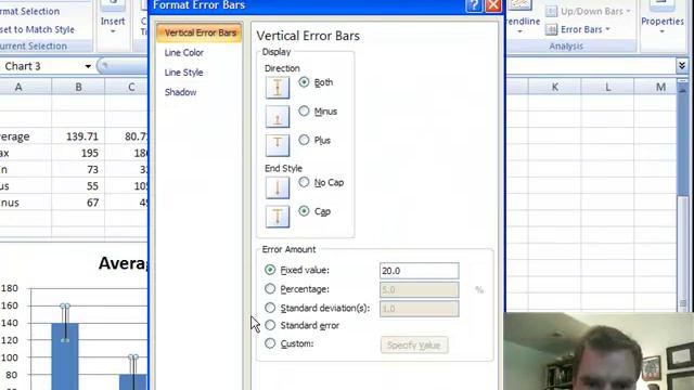 Excel Video 106 Error Bars смотреть онлайн
