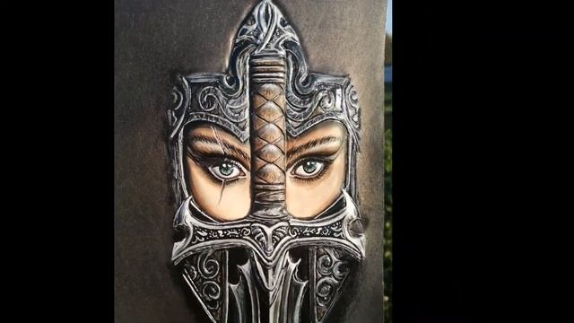 Портмоне мужское. Изделия из кожи. СКСтиль. Меч воинствующей. смотреть онлайн