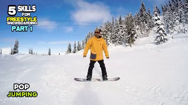 How to Snowboarding Turn Jump Pop Ollie / The 5 Skills Required to Build Any Trick! - 1 смотреть онлайн