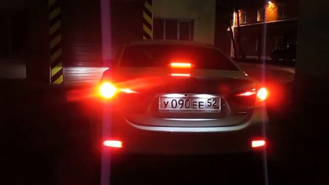 Mazda 3 2013+, Mazda 6 2013+ - дополнительный LED стоп сигнал в задний бампер смотреть онлайн