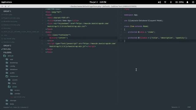 Simple Laravel 5.1 demo смотреть онлайн