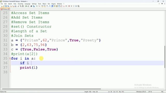Sets in Python | Python for Beginner | Add Remove Join Access Sets Items | Python Tutorial смотреть онлайн