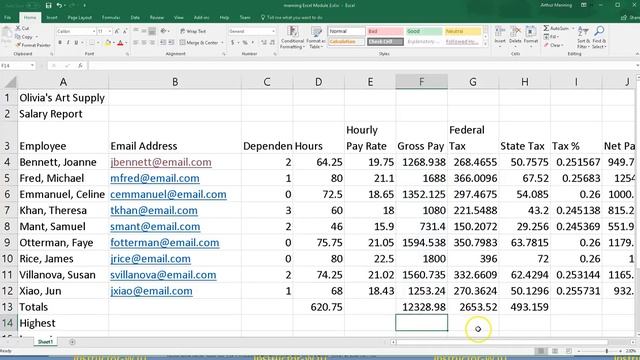 180316 Excel Module 2 Part 1 5 смотреть онлайн