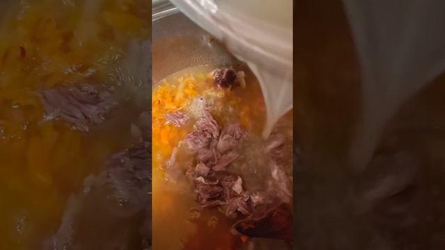 Çox Xeyirli Arpa şorbası./Перловый суп.