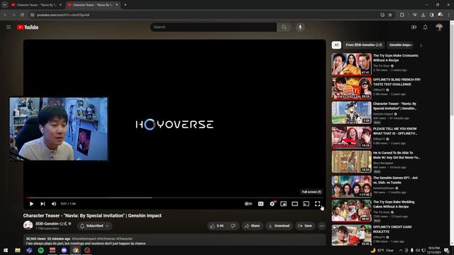 Character Teaser - "Navia: By Special Invitation" REACTION | Genshin Impact смотреть онлайн