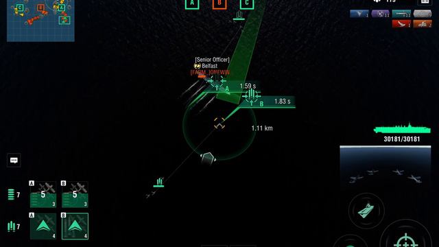 World of Warships Blitz: Saipan Kraken Gameplay in Team Skirmish. смотреть онлайн