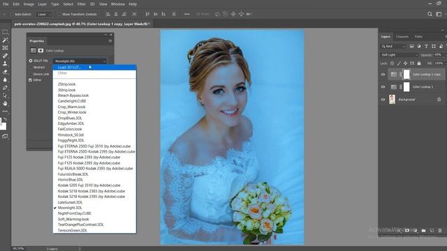 How to use color lookup in Photoshop cc 2019 hindi tutorial смотреть онлайн