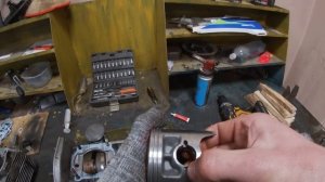 Сборка двигателя Yamaha VK540 IV, III.