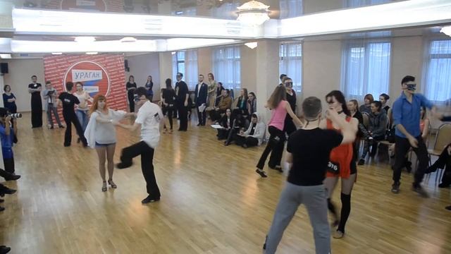 ХАСТЛ, УРАГАН 2017, Нерейтинговый турнир, Космос, 18 финала, заход 7 танец 2 смотреть онлайн