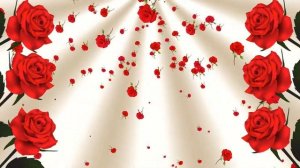 Футаж Розы летят. Красивый цветочный фон для монтажа