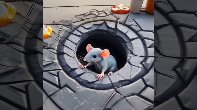 3D рисунки на асфальте