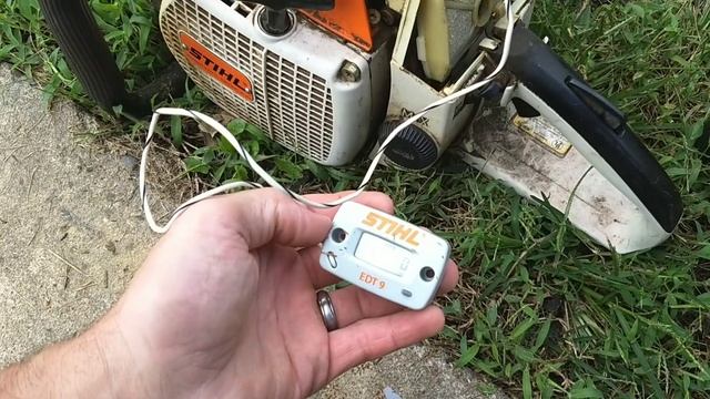Using the Stihl EDT 9 Tachometer on Stihl 028 Chainsaws смотреть онлайн