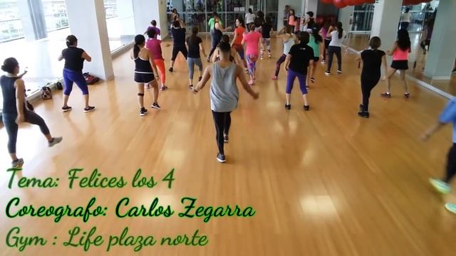 Felices los 4 - Fusion Fitness - Carlos Zegarra смотреть онлайн