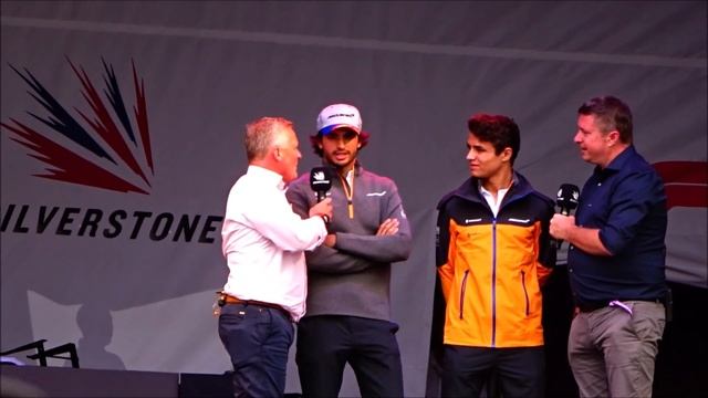 Lando Norris & Carlos Sainz, F1 Drivers Forum on the Main Stage Saturday Evening Silverstone 2019 смотреть онлайн