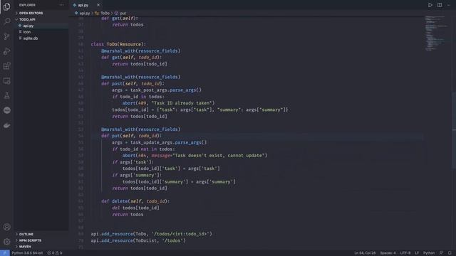 Creating a RESTFul API With Flask 5 - Flask & SQLAlchemy смотреть онлайн