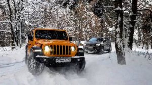 СНЕЖНАЯ ЗАРУБА - GRAND CHEROKEE VS. RUBICON// ЗВЕРИ НА ВОЛЕ.