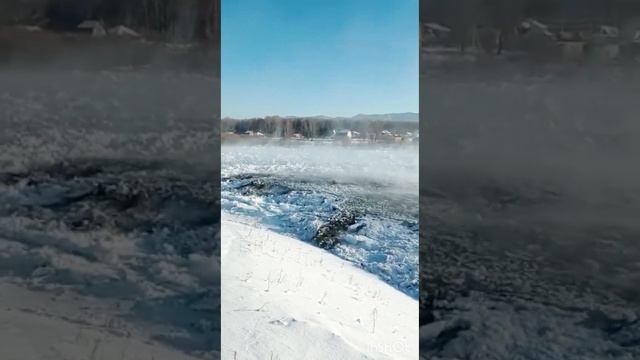 Как выглядит Катунь зимой. Катунь - река своенравная! смотреть онлайн