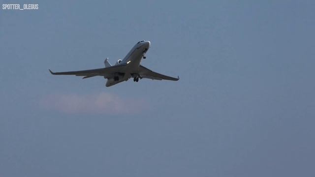 Дорогой частный самолет Dassault Falcon 7X взлет из Внуково | Споттинг смотреть онлайн