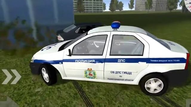 ?погоня за оперским volkswagen polo?в Simple car crash simulator смотреть онлайн