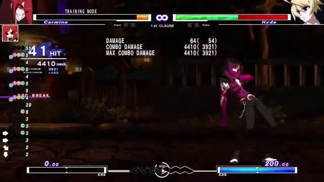 UNDER NIGHT IN-BIRTH Exe:Late[st]- 5.3K Carmine combo смотреть онлайн