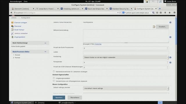 Wie installiere und konfiguriere ich Jenkins CI смотреть онлайн