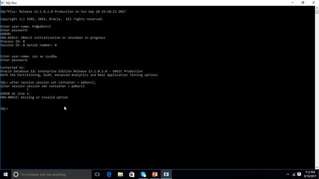 How to start the oracle database, ORA-01033: ORACLE initialization or shutdown in progress смотреть онлайн