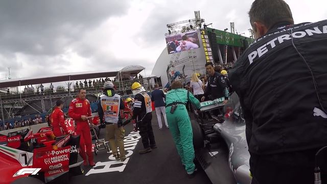 EXCLUSIVE: Inside Mercedes' Celebrations After Lewis Hamilton's Title Win