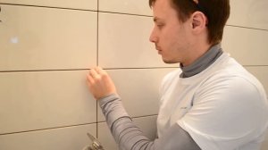 Выравнивание швов между плитками. 1 способ