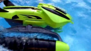 Крутейшая игрушка Вездеход на р/у XiongQi Амфибия (зеленый)