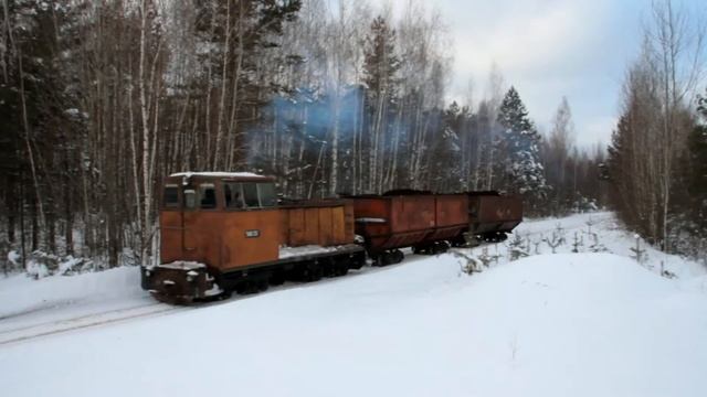Тепловоз ТУ6А-2917 с порожняком смотреть онлайн