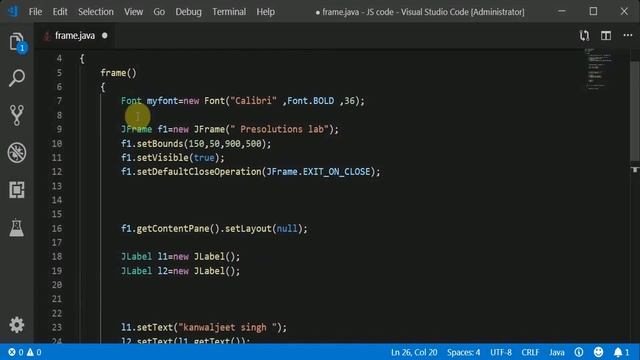 Lect 1.5 - Font Class In Java || With Back end coding explanation || смотреть онлайн