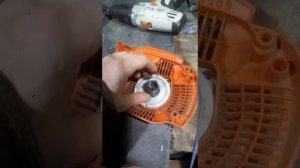 Husqvarna 445 e II ремонт стартера