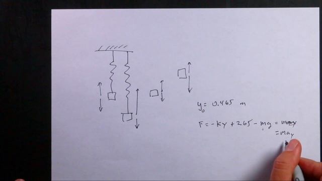 Python Physics Lesson 9: Modeling a Mass and Spring смотреть онлайн