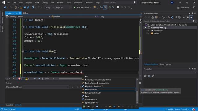 Unity ScriptableObject Skills: Part 1 - Fireball Skill смотреть онлайн