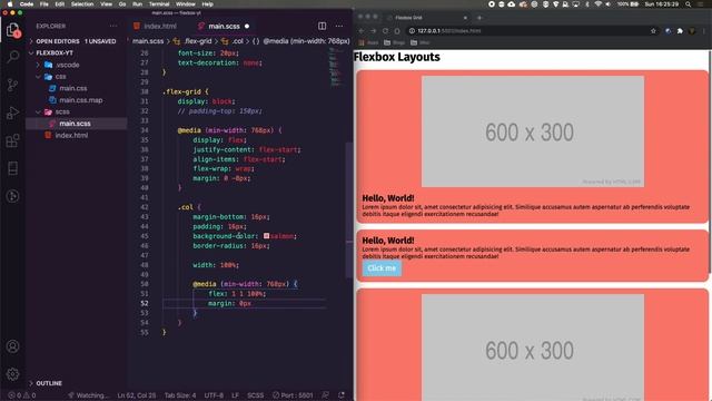 Build Easy CSS Layouts with Flexbox ~ without a framework смотреть онлайн