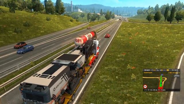 Euro Truck Simulator 2 {1.27}. Обзор мода: HEAVY CARGO PACK. (Ссылка в описании) смотреть онлайн