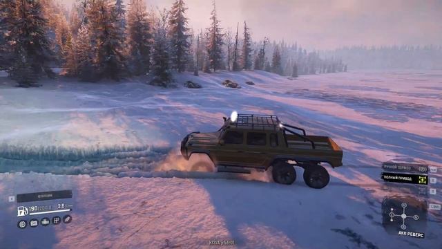 Mercedes G63 6x6 SnowRunner gameplay смотреть онлайн