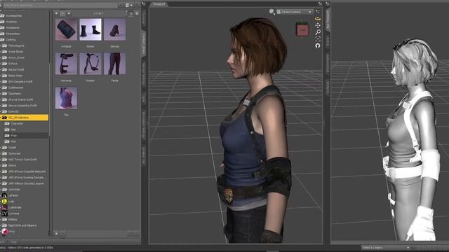 Daz Studio 4.15 | Jill Valentine For Genesis 8 Female (RE3) Download And Testing.