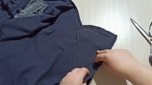 Протёрлась  дырка в паху. Ремонт брюк. Способ ластовица.