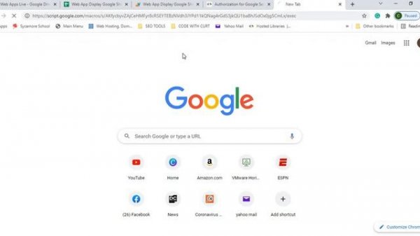 Deploy Google Web App