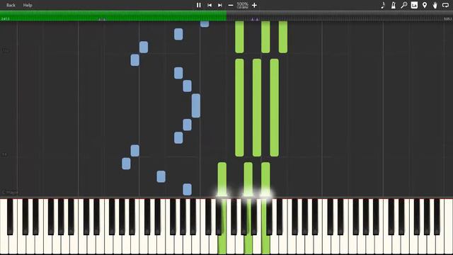 Nier Automata Piano Collections: Weight Of The World Synthesia Piano Tutorial смотреть онлайн