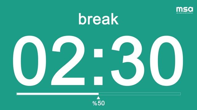Pomodoro Technique | 2 x 25 min | 25 min Study & 5 min Break | Study Timer | No Music смотреть онлайн