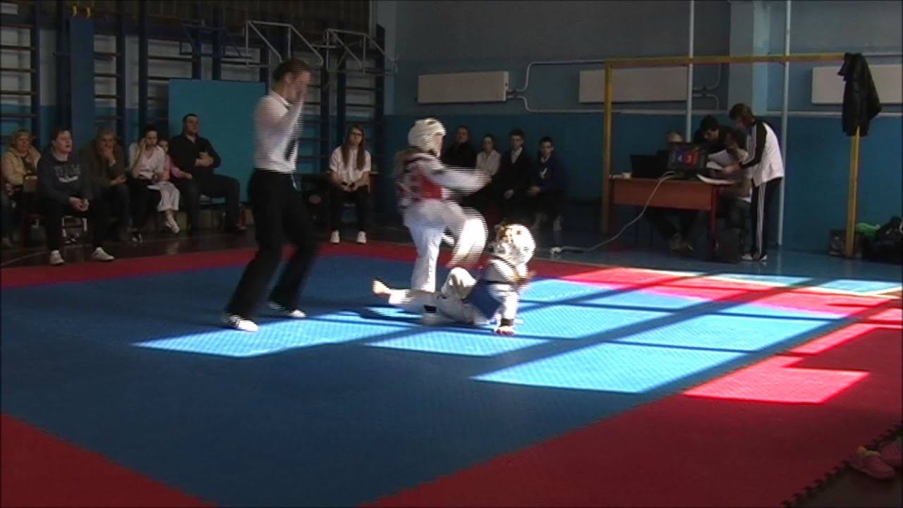 Taekwondo WTF. V Открытое Первенство района Кузьминки. 29.03.2015. Кретова-Лытякова. смотреть онлайн