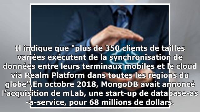 Bases de données open source: MongoDB achète la start-up Realm смотреть онлайн