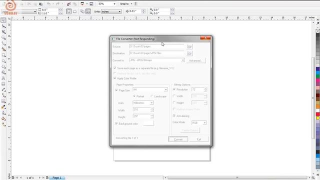Quick Export CORELDRAW multiple pages to JPEG files смотреть онлайн